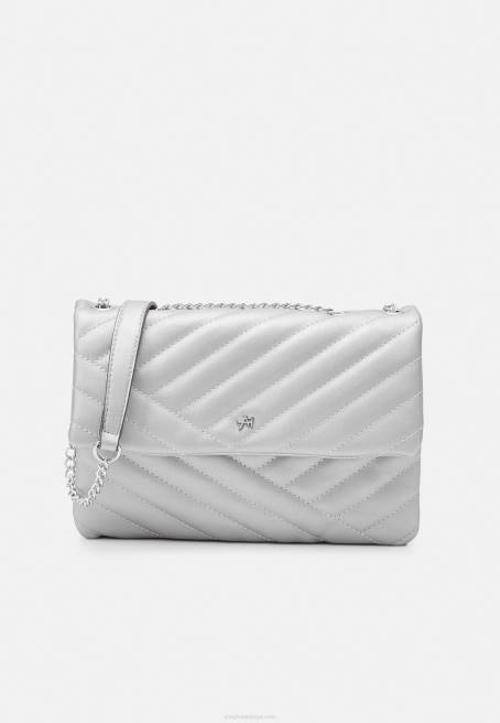 vücut çantası gümüş renkli Anna Field F2022551 kadınlar