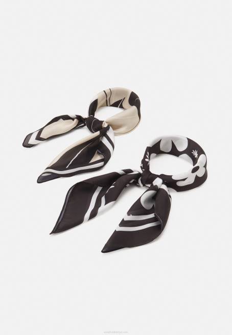 2 paket siyah fular Anna Field F2022838 kadınlar