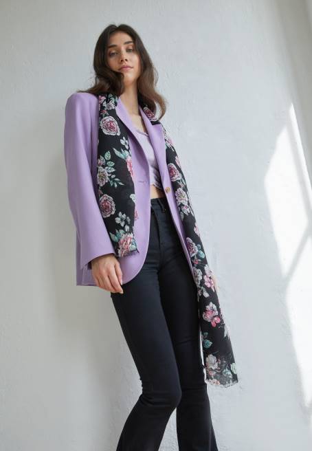 fular siyah Anna Field F2022839 kadınlar