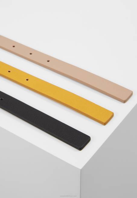 3\'lü bel kemeri siyah/sarı/taup Anna Field F2022777 kadınlar