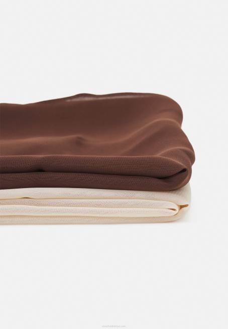 2\'li başörtüsü kırık beyaz/kahverengi Anna Field F2022710 kadınlar