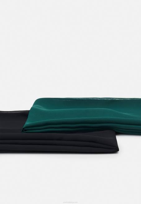 2\'li başörtüsü siyah/yeşil Anna Field F2022707 kadınlar