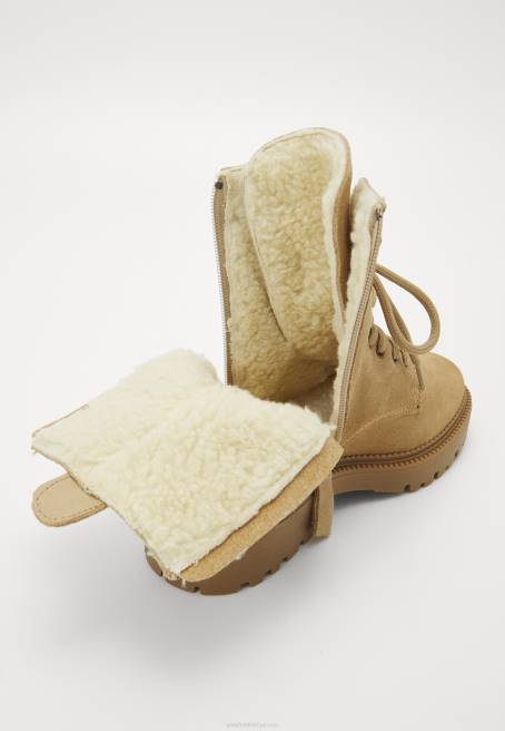 bağcıklı bilekte bot bej Anna Field F2022028 kadınlar