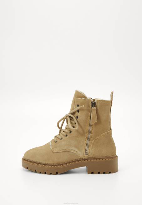 bağcıklı bilekte bot bej Anna Field F2022028 kadınlar