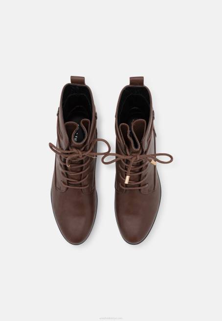 bağcıklı bilekte bot koyu kahverengi Anna Field F2022014 kadınlar