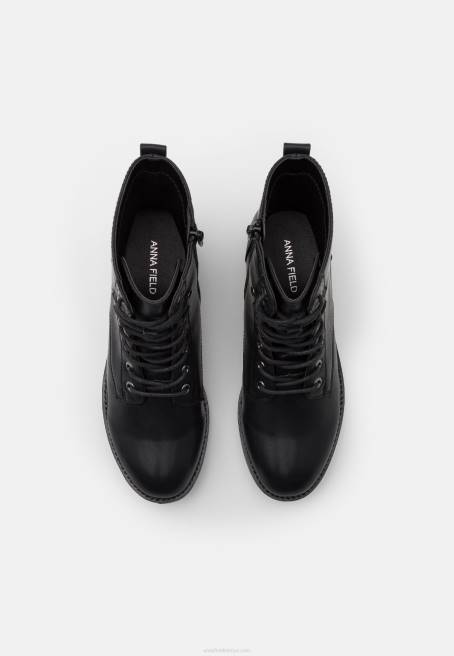 bağcıklı bilekte bot siyah Anna Field F2022013 kadınlar