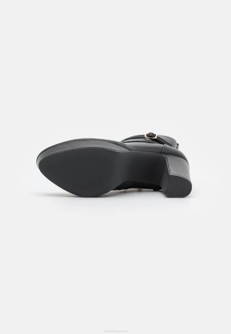 bağcıklı bilekte bot siyah Anna Field F2022020 kadınlar