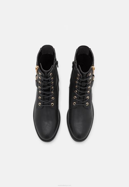 bağcıklı bilekte bot siyah Anna Field F2022025 kadınlar