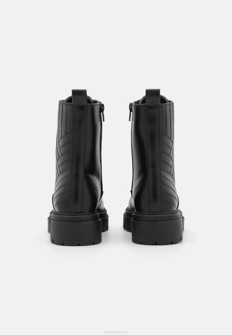 bağcıklı bilekte bot siyah Anna Field F2022027 kadınlar