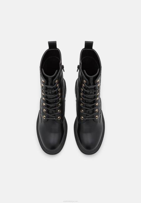 bağcıklı bilekte bot siyah Anna Field F2022027 kadınlar