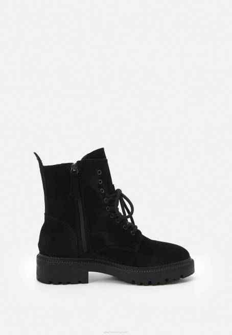 bağcıklı bilekte bot siyah Anna Field F2022038 kadınlar