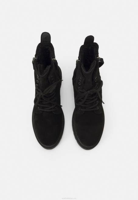 bağcıklı bilekte bot siyah Anna Field F2022038 kadınlar