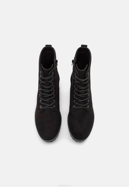 bağcıklı bilekte bot siyah Anna Field F2022045 kadınlar