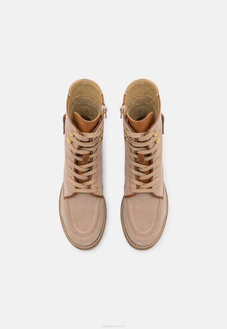 deri bağcıklı bilekte bot taupe Anna Field F2022022 kadınlar