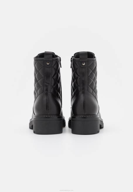 deri bağcıklı yarım bot siyah Anna Field F2022026 kadınlar