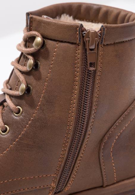 kışlık bot bağcıklı bilekte bot kahve Anna Field F2022015 kadınlar