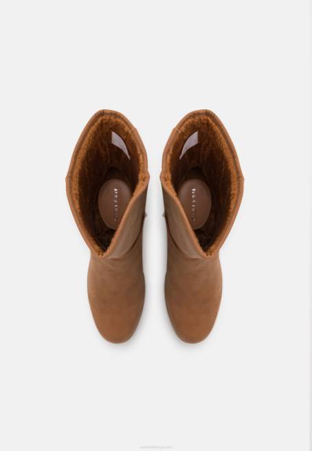 kışlık çizme kama yarım çizmeler konyak Anna Field F2022065 kadınlar