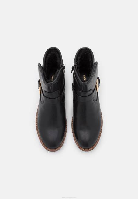 konforlu kışlık bot klasik bilekte bot siyah Anna Field F2022001 kadınlar