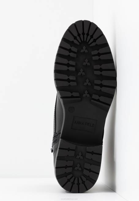 rahat bağcıklı bilekte bot siyah Anna Field F2022041 kadınlar