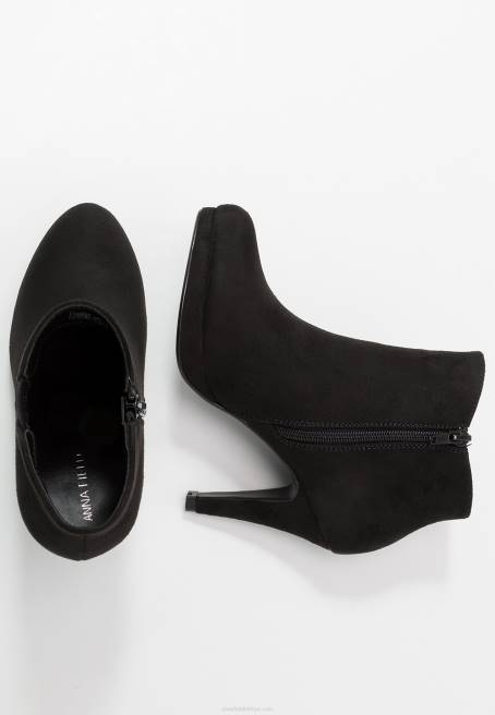 yüksek topuklu yarım çizmeler siyah Anna Field F2021985 kadınlar