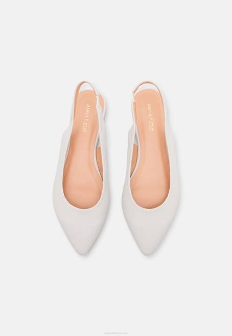 arkası açık iskarpin bale pompaları beyaz Anna Field F2022181 kadınlar