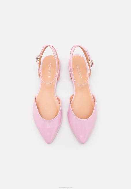 bilekten askılı bale pompaları pembe Anna Field F2022177 kadınlar