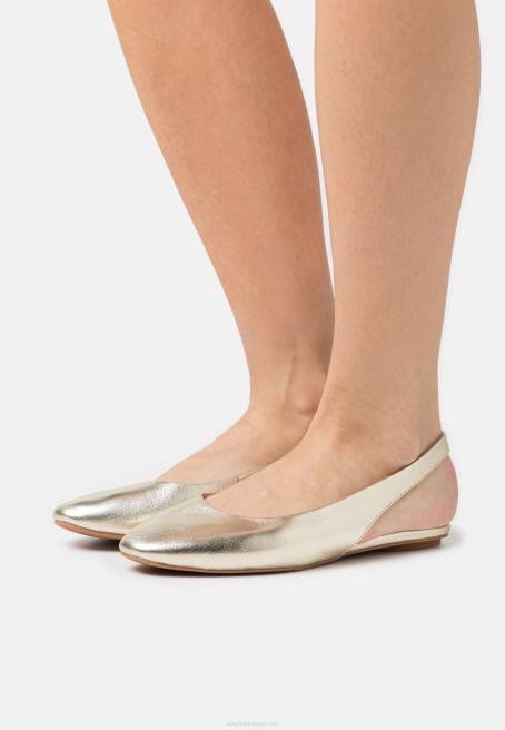 deri arkası açık bale bale pompaları altın Anna Field F2022182 kadınlar