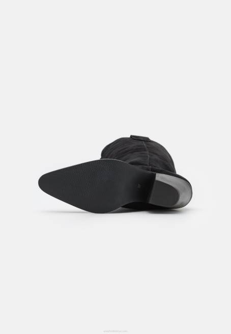 deri kovboy/bisikletçi botları siyah Anna Field F2022225 kadınlar