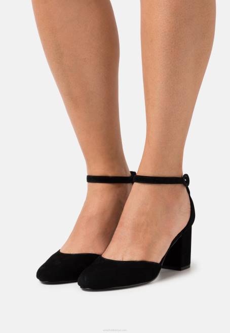 deri klasik topuklu siyah Anna Field F2021653 kadınlar