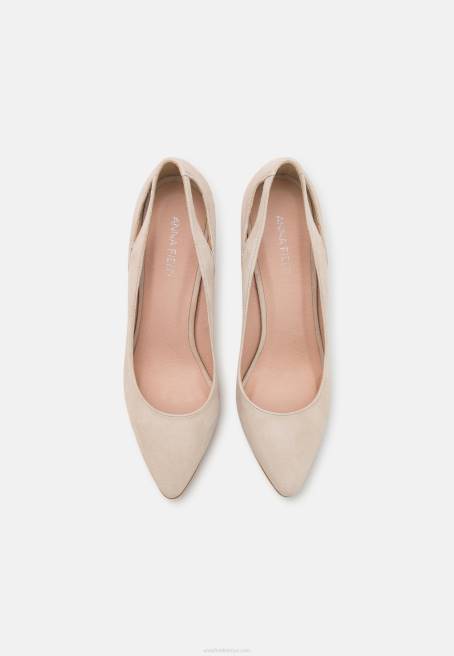 deri yüksek topuklu ayakkabılar 1açık gri Anna Field F2021774 kadınlar