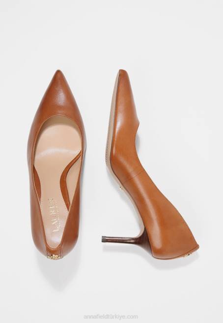 lanette deri pompa klasik topuklu derin eyer tan Anna Field F2021732 kadınlar