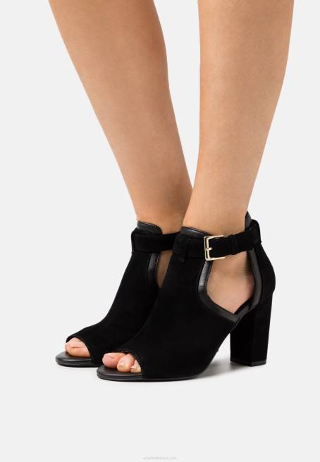 deri ayak bileği manşet sandalet siyah Anna Field F2021314 kadınlar
