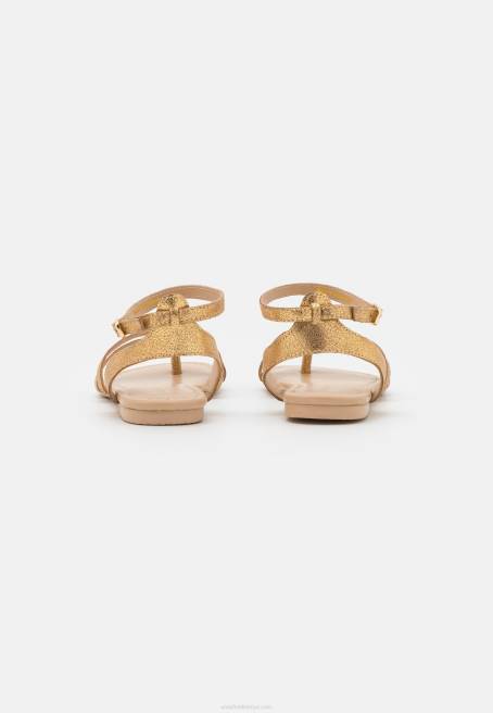 deri t-bar sandalet altın Anna Field F2021529 kadınlar