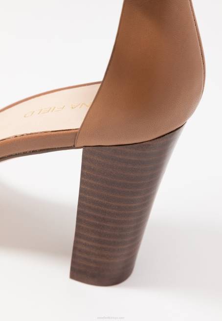 deri yüksek topuklu sandaletler konyak Anna Field F2021549 kadınlar