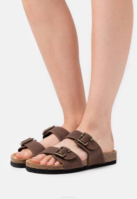 terlik koyu kahverengi Anna Field F2021876 kadınlar