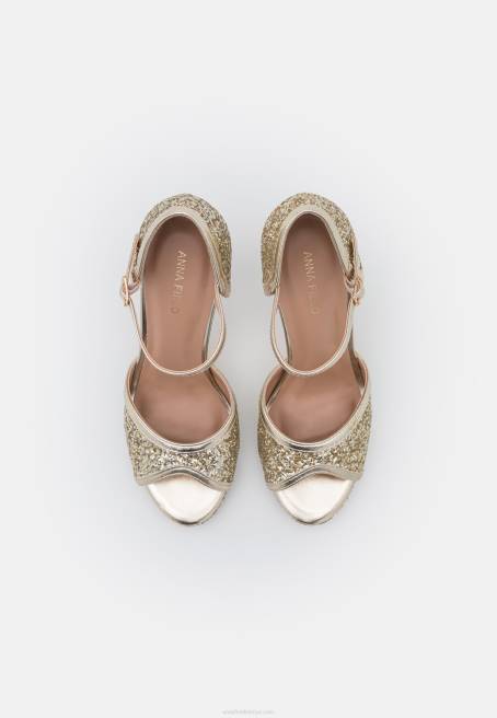 yüksek topuklu sandalet altın Anna Field F2021442 kadınlar