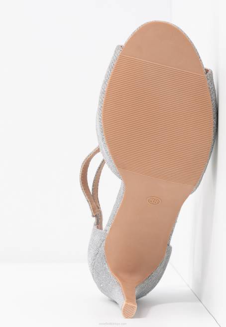 yüksek topuklu sandaletler gümüş Anna Field F2021255 kadınlar