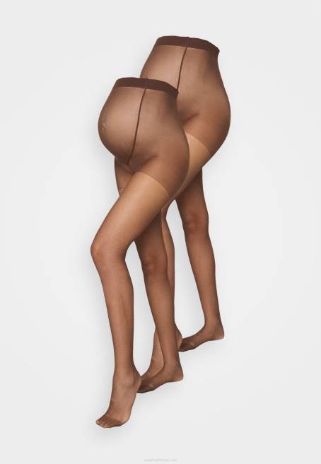 20 denye 2'li tayt koyu kahve Anna Field F2021100 kadınlar