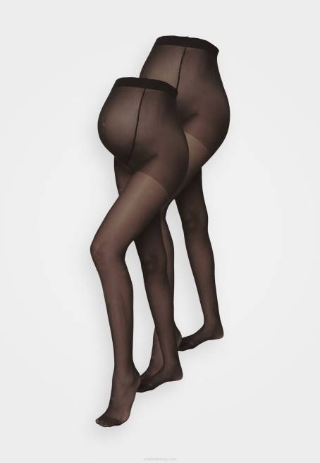 20 denye 2'li tayt siyah Anna Field F2021095 kadınlar