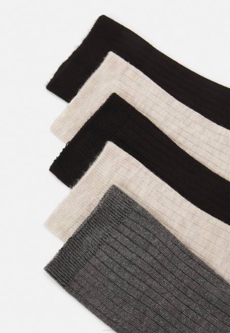 5\'li çorap bej/siyah/gri Anna Field F2021120 kadınlar