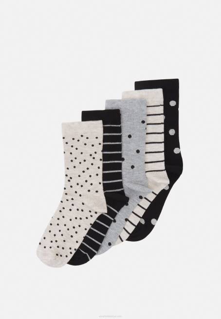 5'li çorap gri/siyah Anna Field F2021142 kadınlar