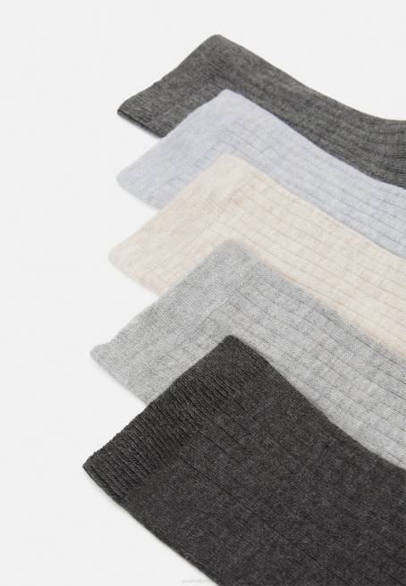 5\'li çorap siyah/gri Anna Field F2021133 kadınlar