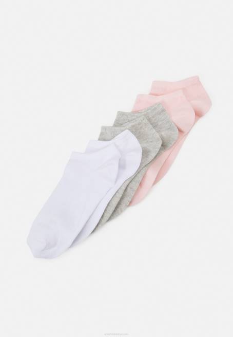 6'lı çorap pembe/gri/beyaz Anna Field F2021147 kadınlar