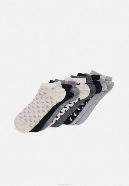 8'li Çorap Siyah/Gri Anna Field F2021138 kadınlar