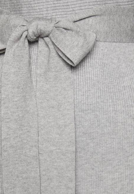 şal ​​v ausschnitt mini strickkleid mit grtel shift elbise alacalı gri Anna Field F202216 kadınlar