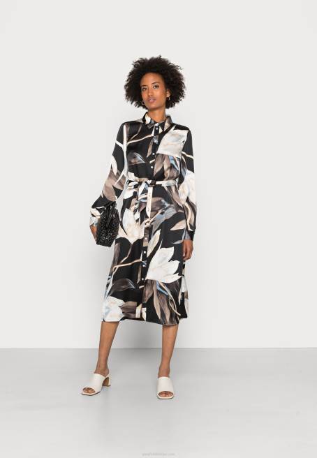 gömlek elbise siyah/çok renkli Anna Field F20293 kadınlar