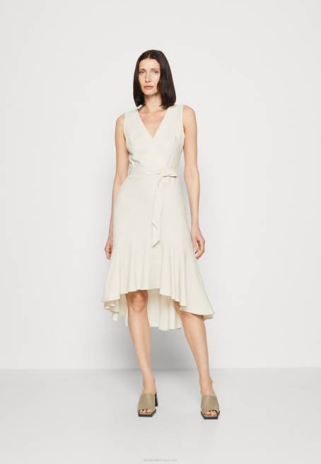 günlük elbise bej Anna Field F20216 kadınlar