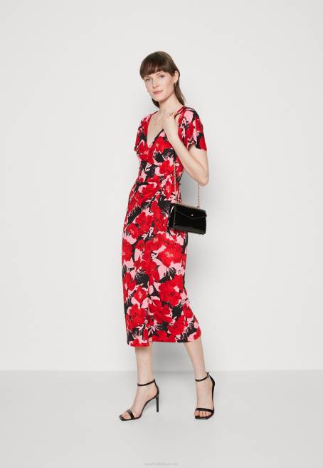 günlük elbise kırmızı/pembe Anna Field F20219 kadınlar