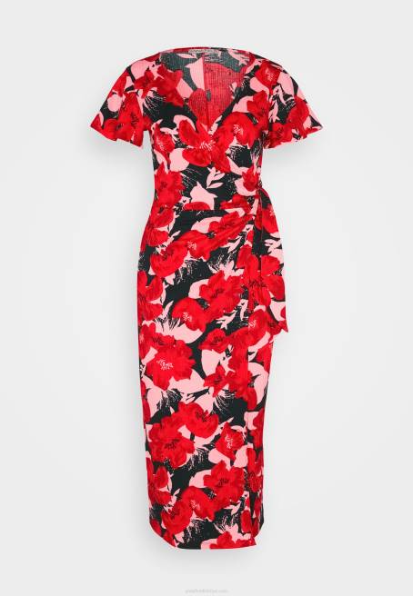 günlük elbise kırmızı/pembe Anna Field F20219 kadınlar