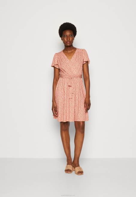 günlük elbise kahverengi/beyaz Anna Field F2023 kadınlar